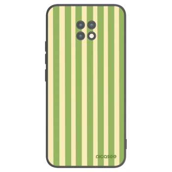 Picasee crna silikonska maskica za Xiaomi Redmi Note 9T - Lines Matcha