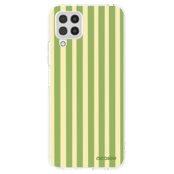 Picasee silikonska prozirna maskica za Samsung Galaxy A22 A225F 4G - Lines Matcha