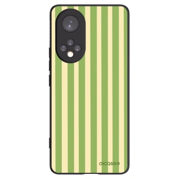 Picasee crna silikonska maskica za Honor 50 5G - Lines Matcha