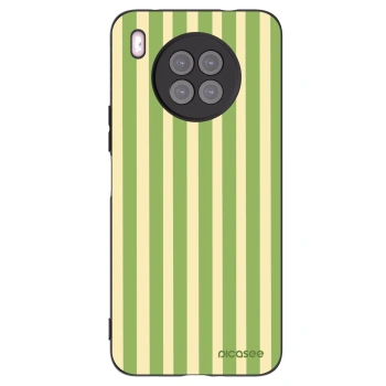 Picasee crna silikonska maskica za Huawei Nova 8i - Lines Matcha