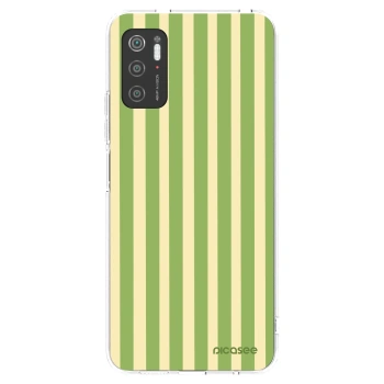 Picasee silikonska prozirna maskica za Xiaomi Poco M3 Pro 5G - Lines Matcha