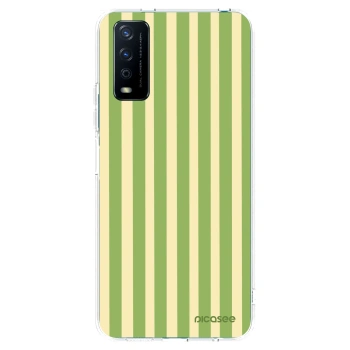 Picasee silikonska prozirna maskica za Vivo Y11s - Lines Matcha