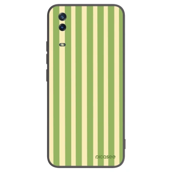 Picasee crna silikonska maskica za Vivo Y11s - Lines Matcha