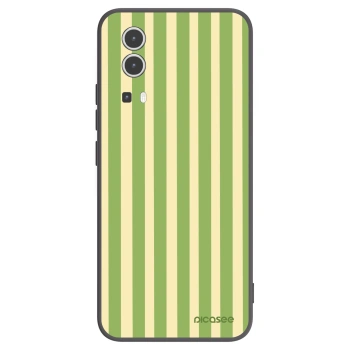 Picasee crna silikonska maskica za Vivo Y72 5G - Lines Matcha