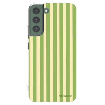 Picasee silikonska prozirna maskica za Samsung Galaxy S22+ 5G - Lines Matcha