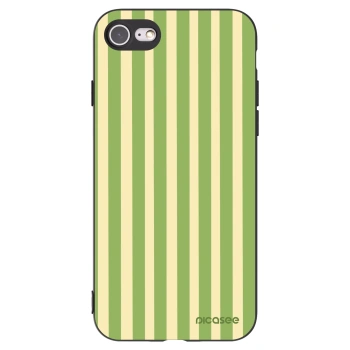 Picasee crna silikonska maskica za Apple iPhone SE 2022 - Lines Matcha