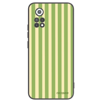 Picasee crna silikonska maskica za Xiaomi Poco X4 Pro 5G - Lines Matcha