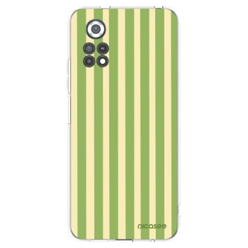 Picasee silikonska prozirna maskica za Xiaomi Poco X4 Pro 5G - Lines Matcha