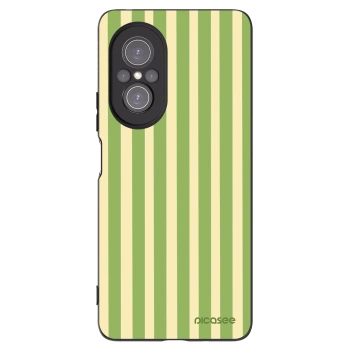 Picasee crna silikonska maskica za Huawei Nova 9 SE - Lines Matcha