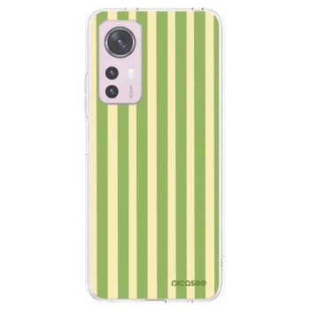 Picasee silikonska prozirna maskica za Xiaomi 12 - Lines Matcha