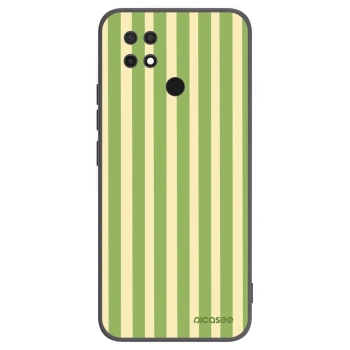 Picasee crna silikonska maskica za Xiaomi Redmi 10C - Lines Matcha
