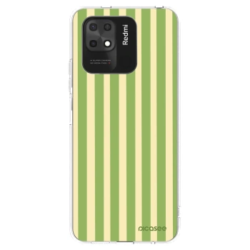 Picasee silikonska prozirna maskica za Xiaomi Redmi 10C - Lines Matcha