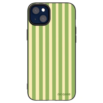 Picasee crna silikonska maskica za Apple iPhone 14 Plus - Lines Matcha
