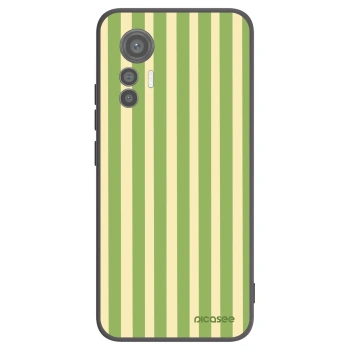 Picasee crna silikonska maskica za Xiaomi 12 Lite - Lines Matcha