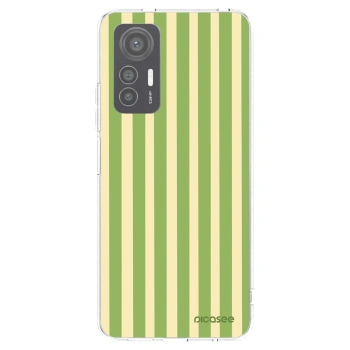 Picasee silikonska prozirna maskica za Xiaomi 12 Lite - Lines Matcha