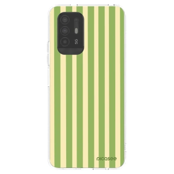Picasee silikonska prozirna maskica za OPPO A94 5G - Lines Matcha