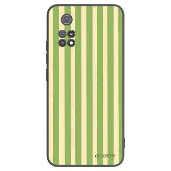 Picasee crna silikonska maskica za Xiaomi Poco M4 Pro - Lines Matcha