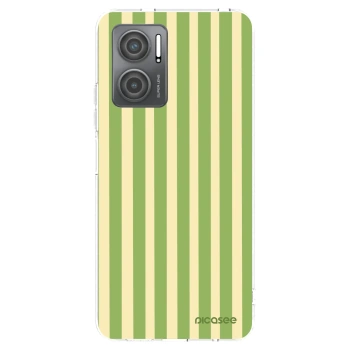 Picasee silikonska prozirna maskica za Xiaomi Redmi 10 5G - Lines Matcha