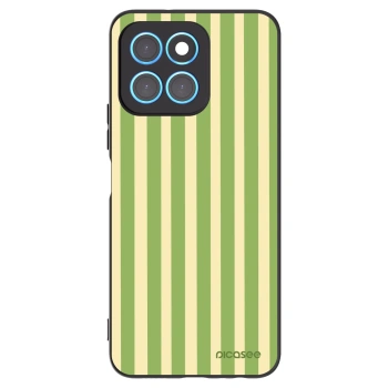 Picasee crna silikonska maskica za Honor X8 5G - Lines Matcha