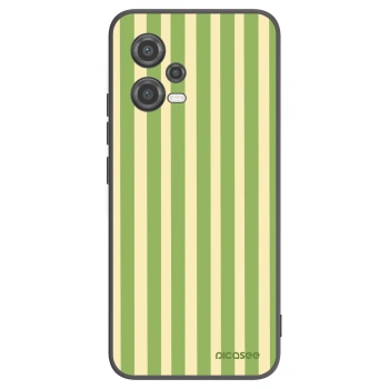 Picasee crna silikonska maskica za Xiaomi Poco X5 - Lines Matcha