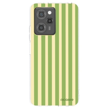 Picasee silikonska prozirna maskica za Xiaomi Poco X5 Pro - Lines Matcha