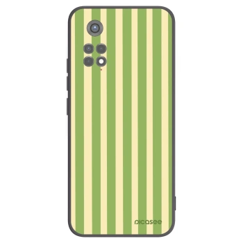 Picasee crna silikonska maskica za Xiaomi Redmi Note 11S 5G - Lines Matcha