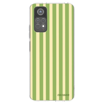 Picasee silikonska prozirna maskica za Xiaomi Redmi Note 11S 5G - Lines Matcha