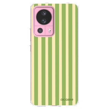 Picasee silikonska prozirna maskica za Xiaomi 13 Lite - Lines Matcha