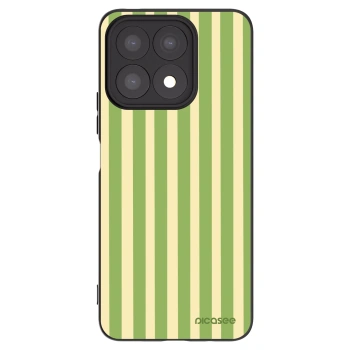 Picasee crna silikonska maskica za Honor X8a - Lines Matcha