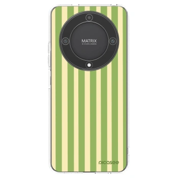 Picasee silikonska prozirna maskica za Honor Magic5 Lite 5G - Lines Matcha