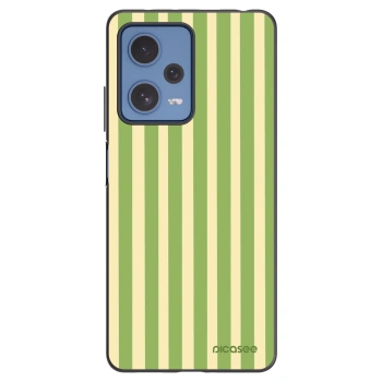 Picasee crna silikonska maskica za Xiaomi Redmi Note 12 Pro 5G - Lines Matcha