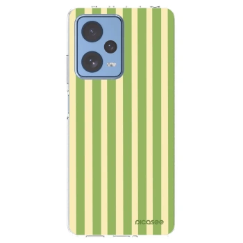Picasee silikonska prozirna maskica za Xiaomi Redmi Note 12 Pro 5G - Lines Matcha
