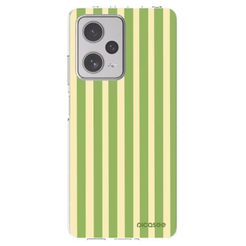 Picasee silikonska prozirna maskica za Xiaomi Redmi Note 12 Pro+ 5G - Lines Matcha