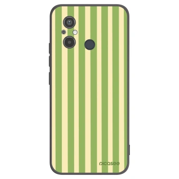 Picasee crna silikonska maskica za Xiaomi Redmi 12C - Lines Matcha