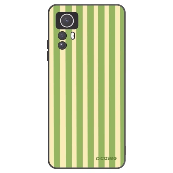 Picasee crna silikonska maskica za Xiaomi Redmi Note 12S - Lines Matcha