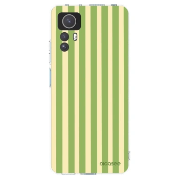 Picasee silikonska prozirna maskica za Xiaomi Redmi Note 12S - Lines Matcha