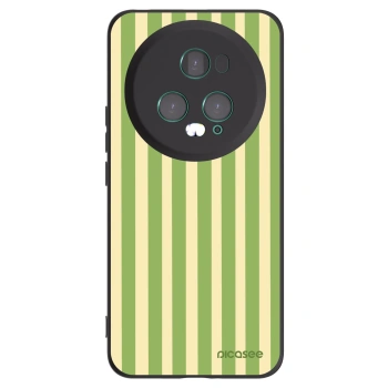 Picasee crna silikonska maskica za Honor Magic5 Pro - Lines Matcha