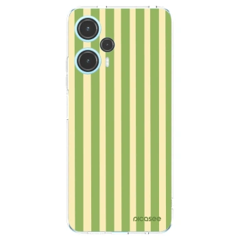Picasee silikonska prozirna maskica za Xiaomi Poco F5 - Lines Matcha