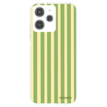Picasee silikonska prozirna maskica za Xiaomi Redmi 12 4G - Lines Matcha
