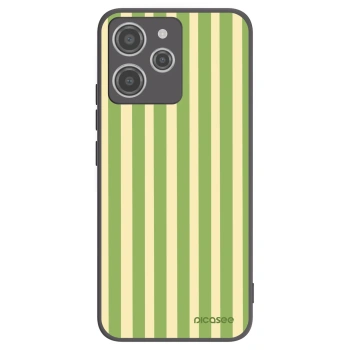 Picasee crna silikonska maskica za Xiaomi Redmi 12 4G - Lines Matcha