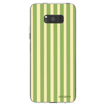 Picasee silikonska prozirna maskica za Samsung Galaxy S8 G950F - Lines Matcha