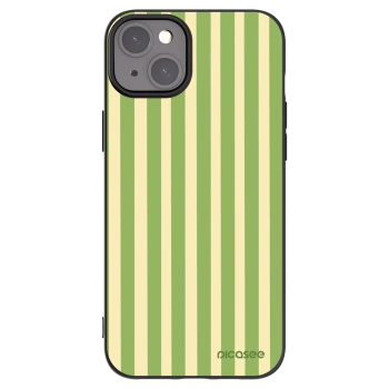 Picasee crna silikonska maskica za Apple iPhone 15 Plus - Lines Matcha