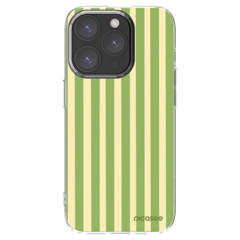 Picasee silikonska prozirna maskica za Apple iPhone 15 Pro - Lines Matcha