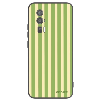 Picasee crna silikonska maskica za Xiaomi Poco F5 Pro 5G - Lines Matcha