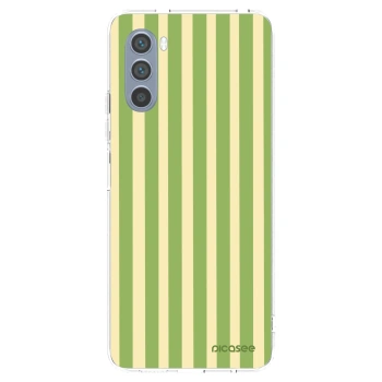Picasee silikonska prozirna maskica za Motorola Moto G62 - Lines Matcha