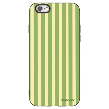 Picasee crna silikonska maskica za Apple iPhone 6/6S - Lines Matcha