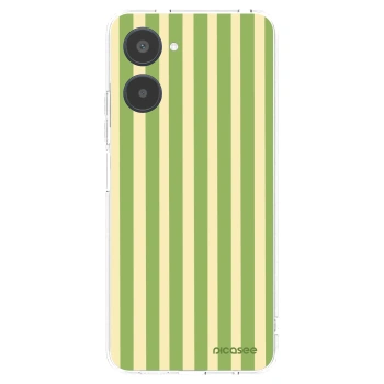 Picasee silikonska prozirna maskica za Realme 10 4G - Lines Matcha