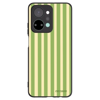 Picasee crna silikonska maskica za Honor X7a - Lines Matcha