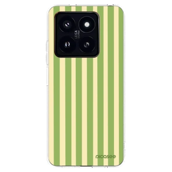 Picasee silikonska prozirna maskica za Xiaomi 14 Pro - Lines Matcha