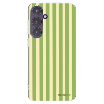 Picasee silikonska prozirna maskica za Samsung Galaxy S24+ S926B 5G - Lines Matcha